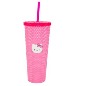 New Hello Kitty pink 24 ounce studded travel cup